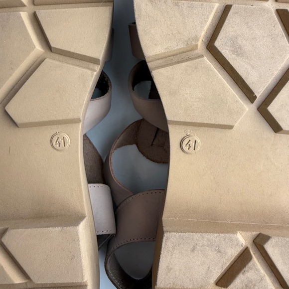 Free People EUC Delaney Chunky Pink Beige Fisherman Sandal EU 41 US 10 10.5 - Picture 6 of 8